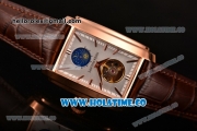 Patek Philippe Gondolo Asia Manual Winding Rose Gold Case with Silver Dial and Stick Markers