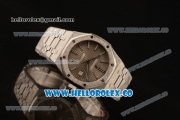 Audemars Piguet Royal Oak Clone Calibre AP 3120 Automatic Full Steel with Grey Dial and Stick Markers (EF)