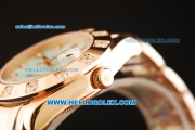 Rolex Datejust Swiss ETA 2836 Automatic Movement Rose Gold with Green MOP Dial and Diamond Markers/Bezel