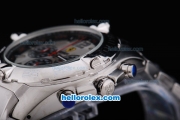 Ferrari Working Chronograph Quartz Movement with White Dial and SSband