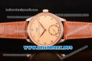 IWC Portuguese Asia 6497 Manual Winding Rose Gold Case with Champagne Dial and Arbaic Numeral Markers