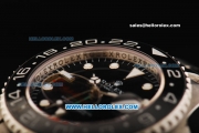 Rolex GMT Master II Oyster Perpetual Automatic Movement Steel Case and Strap with Black Dial and Ceramic Bezel