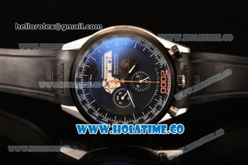 Tag Heuer Mikrogirder 2000 Chrono Miyota Quartz Steel Case with Black Dial and PVD Bezel - Orange Second Hand