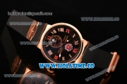 Ulysse Nardin Imperial St. Petersburg Maxi Marine Chronometer Enamel Limited Edition Auotmatic Rose Gold Case with Black Dial and Roman Numeral Markers