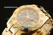 Rolex Datejust Automatic Movement Full Gold with MOP Dial and Roman Numerals-ETA Coating Case