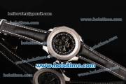 Breitling Bentley Barnato Chrono Swiss Valjoux 7750-SHG Automatic Stainless Steel Case with Black Leather Bracelet and Black Dial