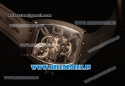 Franck Muller Vanguard Miyota Automatic Copy Tourbillon Rose Gold Case With Skeleton Dial Leather/Rubber Strap