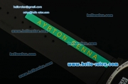 Hublot Big Bang Ayrton Senna Chronograph Miyota Quartz Movement PVD Case with Black Dial and Yellow Stick Markers
