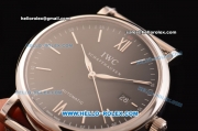 IWC Portofino Swiss ETA 2892 Automatic Steel Case/Bracelet with Black Dial - 1:1 Original