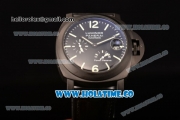 Panerai Luminor Power Reserve Automatic Movement PVD Case with Black Dial and Green Markers