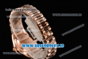 Rolex Datejust Swiss ETA 2671 Automatic Rose Gold Case with Green Dial Diamonds Markers and Rose Gold Bracelet (BP)