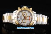 Rolex Daytona II Automatic Movement Two Tone with Stick Markers and White Dial