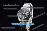 Rolex Submariner Vintage Tiffany & Co Asia 2813 Automatic Steel Case with Black Dial Orange Dots Markers and Steel Bracelet