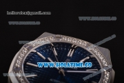 Audemars Piguet Royal Oak 41MM Miyota 9015 Automatic Steel Case with Diamonds Bezel Blue Dial and Stick Markers (EF)