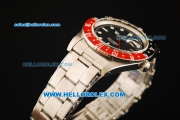 Rolex GMT-Master Swiss ETA 2846 Automatic Movement Steel Case with Black Dial and Ceramic Bezel