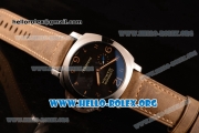 Panerai Luminor Marina 1950 3 Days Automatic Asia Automatic Steel Case with Black Dial and Brown Leather Strap PAM00359