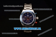 Rolex Daytona Cool Hand Brooklyn Chronograph 4130 Automatic Steel Case with Blue Dial Stick Markers and Steel Bracelet (BP)