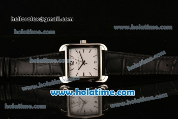 Vacheron Constantin Historiques Toledo Miyota Quartz Steel Case with Stick Markers and White Dial