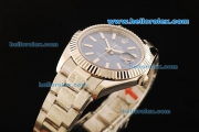 Rolex Datejust II Swiss ETA 2836 Automatic Movement Full Steel with Blue Dial and White Stick Markers