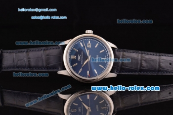 IWC Ingenieur Vintage Swiss ETA 2892 Automatic Steel Case with Stick Markers and Blue Dial