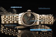 Rolex Datejust Automatic Movement ETA Coating Case with Black MOP Dial and Steel Strap