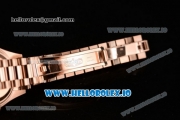 Rolex Datejust Swiss ETA 2671 Automatic Rose Gold Case with Pink Dial Stick Markers and Rose Gold Bracelet (BP)