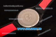 Scuderia Ferrari Lap Time Watch Chrono Miyota OS10 Quartz PVD Case with Black Dial and White Arabic Numeral Markers