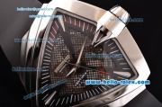 Hamilton Ventura XXL Swiss ETA 2824 Automatic Steel Case with Black Rubber Strap and Skeleton Dial