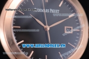 Audemars Piguet Jules Audemars Clone AP Calibre 3120 Automatic Rose Gold Case with Black Dial and Stick Markers (EF)