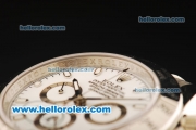 Rolex Daytona II Chronograph Swiss Valjoux 7750 Automatic Movement Full Steel with White Dial and White Markers