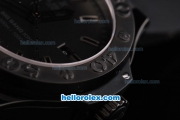 Hublot Big Bang King Swiss Valjoux 7750 Automatic Movement Full PVD Case with Black Dial and Black Rubber Strap