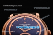 Vacheron Constantin Malte Tourbillon Asia Automatic Rose Gold Case with Rose Gold Stick Markers and Blue Dial