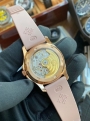PPF most beautiful bean paste color high imitation rose gold diamond Patek Philippe AQUANAUT women's watch 5072R-001 watch