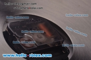 Rolex Submariner Wall Clock Quartz Steel Case with Black Bezel and Black Dial