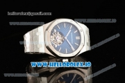 Audemars Piguet Royal Oak Tourbillon Swiss Tourbillon Manual Winding Movement Steel Case Blue Dial With Stick Markers Steel Bracelet