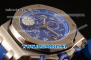 Audemars Piguet Royal Oak Offshore Chronograph 3126 Auto Steel Case with Blue Dial and Blue Rubber Strap - 1:1 Original (JF)