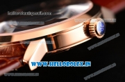 Jaeger-LECoultre Master Swiss ETA 2824 Automatic Rose Gold Case with Black Dial and Stick Markers