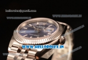 Rolex Datejust 37mm Swiss ETA 2836 Automatic Steel Case with Jubilee Steel Bezel Blue Dial Stick Steel Bracelet