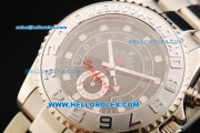 Rolex Yachtmaster II Automatic Movement Full Steel with Black Dial and White Square Markers