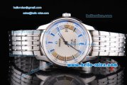 Omega De Ville Hour Vision Swiss ETA 2836 Automatic Movement Full Steel with White Dial