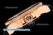 Ulysse Nardin Maxi Marine Diver Automatic Movement Rose Gold Case with Black Dial and Black Rubber Strap