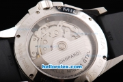Chopard Mille Miglia GMT 2005 Swiss Valjoux 7750 Chronograph Movement Black Dial with Silver Stick Marker and Rubber Strap