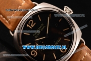 Panerai PAM00388O Radiomir Black Seal 3 Days Automatic Asia Automatic Steel Case with Black Dial and Brown Leather Strap