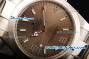 Rolex Explorer Automatic Movement Steel Case with Grey Dial and Stick Hour Marker-SS Strap