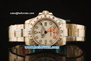 Rolex Explorer II Automatic Steel Case with White Dial and Steel Bracelet - ETA Coating