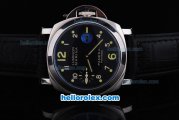 Panerai Luminr Marina Pam 164 Automatic Movement with Black Dial and Black Leather Strap