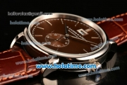 A.Lange&Sohne Saxonia Miyota Quartz Steel Case with Silver Stick Markers and Brown Dial