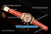 Rolex Daytona Chrono Swiss Valjoux 7750 Automatic Yellow Gold Case with Ceramic Bezel Diamonds Markers and White Dial (BP)