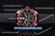Tag Heuer Formula I Limited Edition 30th Anniversary McLare Chrono Miyota Quartz PVD Case with Black Dial Red Bezel and White Sitck Markers