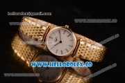 Longines La Grande Classique SWISS QUARTZ Yellow Gold Case with White Dial Roman Numeral Markers and Yellow Gold Bracelet